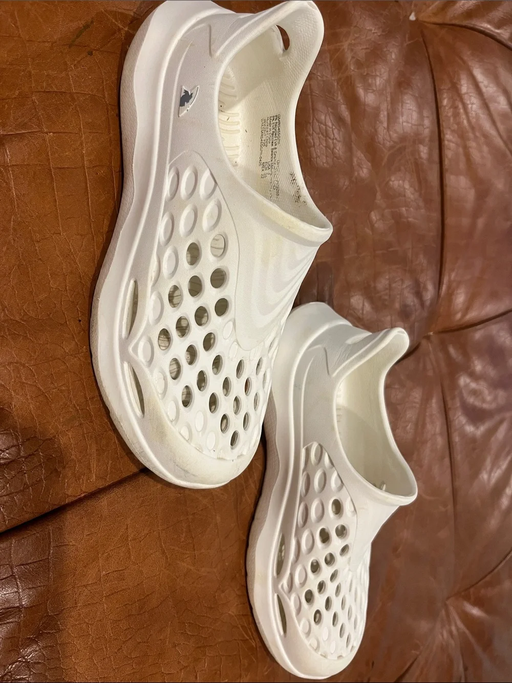Kids White Slip-On Vent Mesh Water Shoes